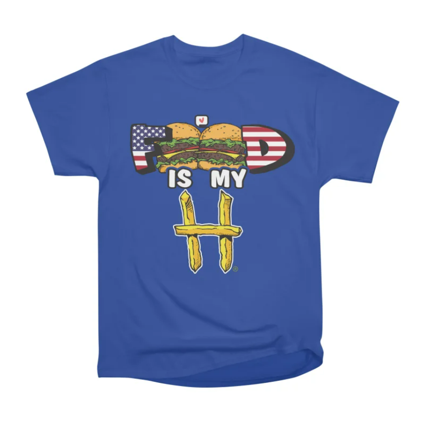 Blue Burger Love T-Shirt