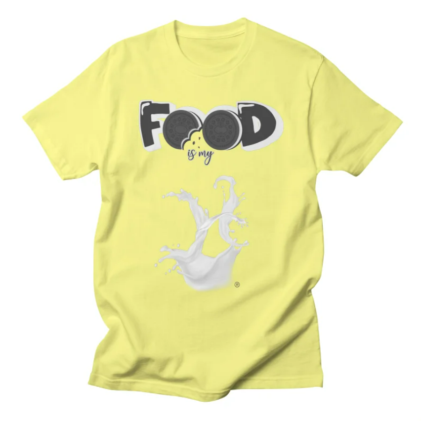 Cookies and Milk Yellow T-shirt