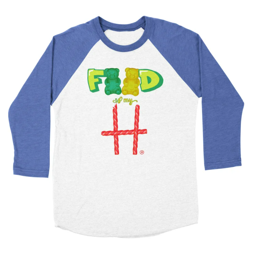Easter Baseball Triblend T-shirt with Jelly Beans