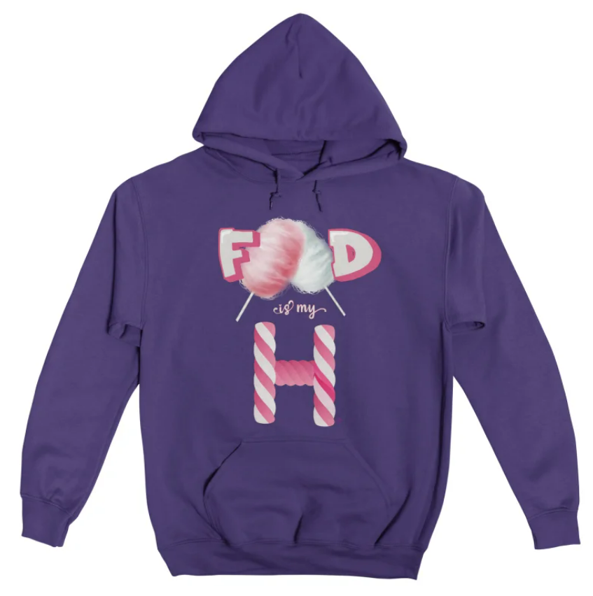 Easter Pullover Hoodie with Cotton Candy