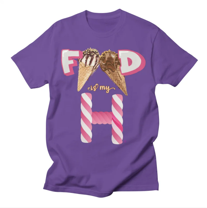 Ice cream Cone Purple T-shirt