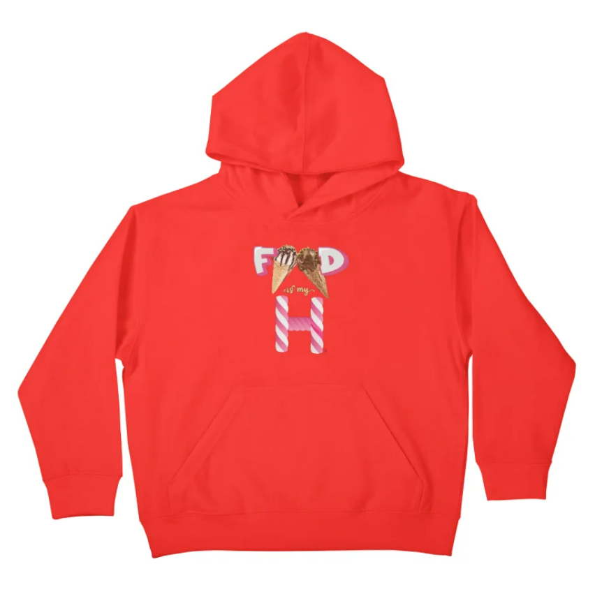 Kids Pullover Ice Cream Cone Hoodie