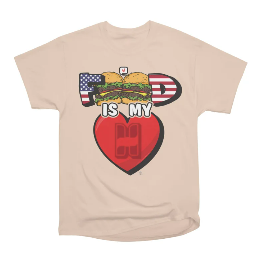 Pink Burger Love T-Shirt
