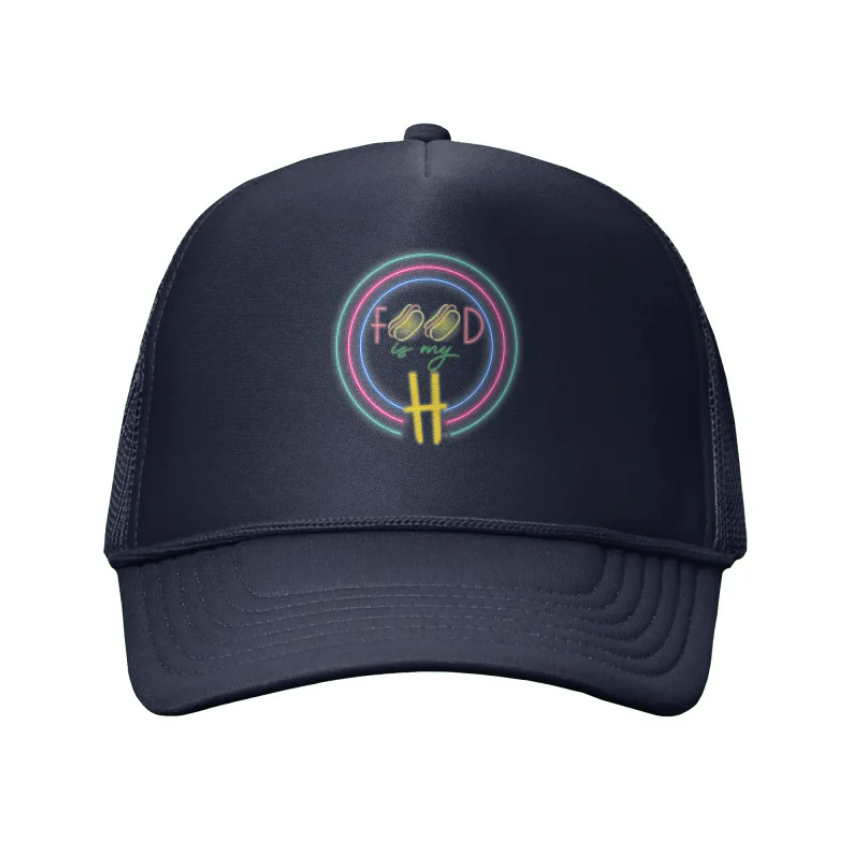 Hot Dog Blue Trucker Hat