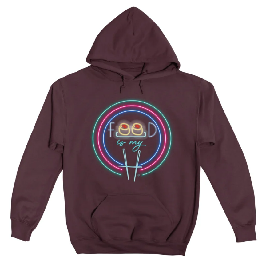 Brown Pullover Sushi Hoodie