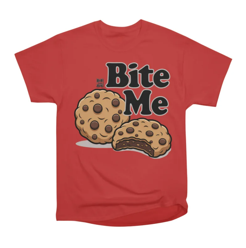 red cookie t-shirt