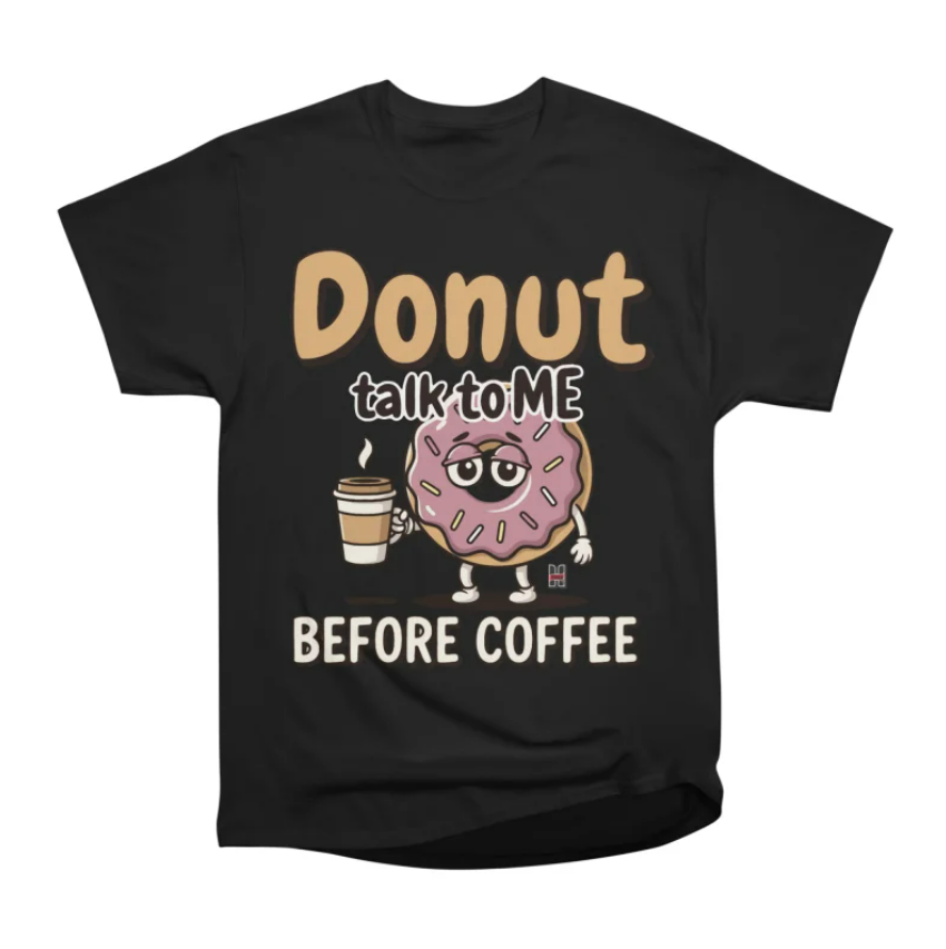 Black donut shirt
