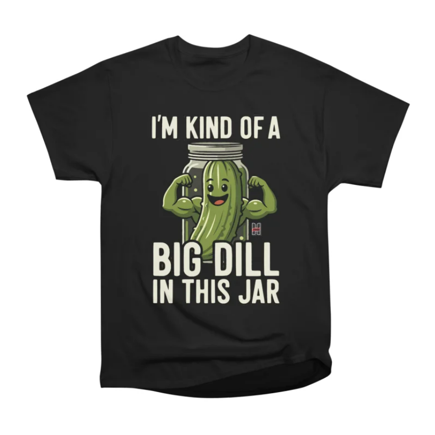 Black pickle t-shirt