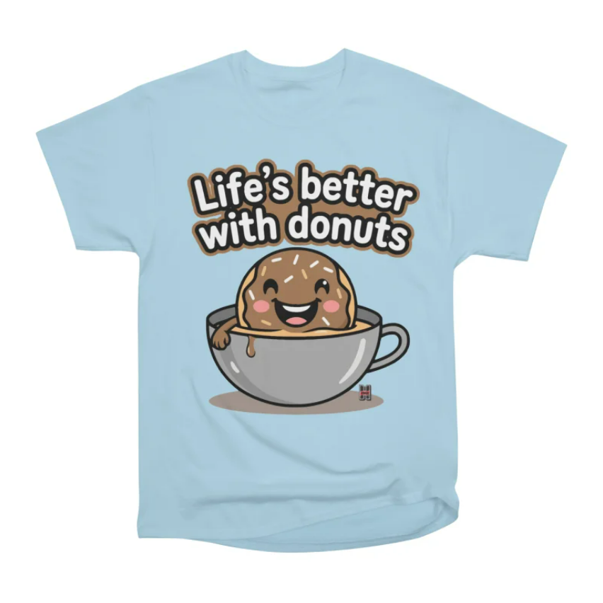 Blue donut shirt