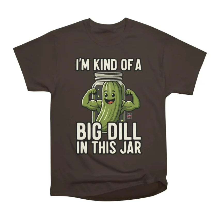 Brown pickle shirt