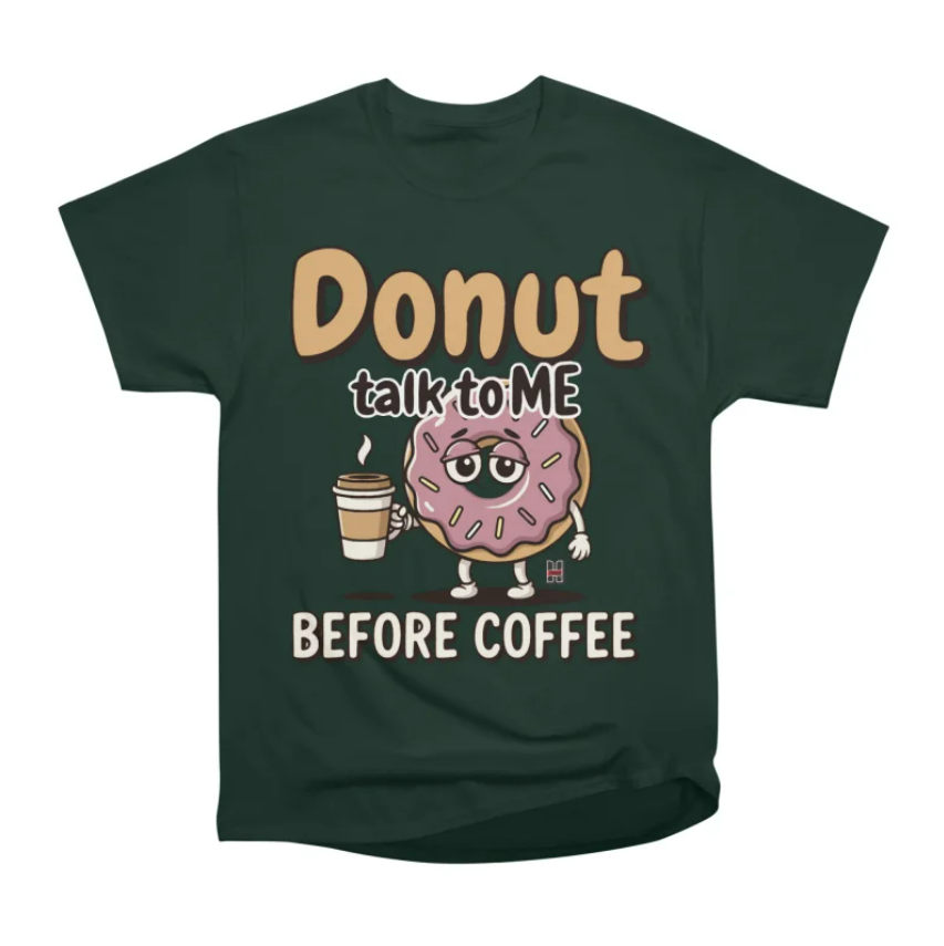 Green donut shirt