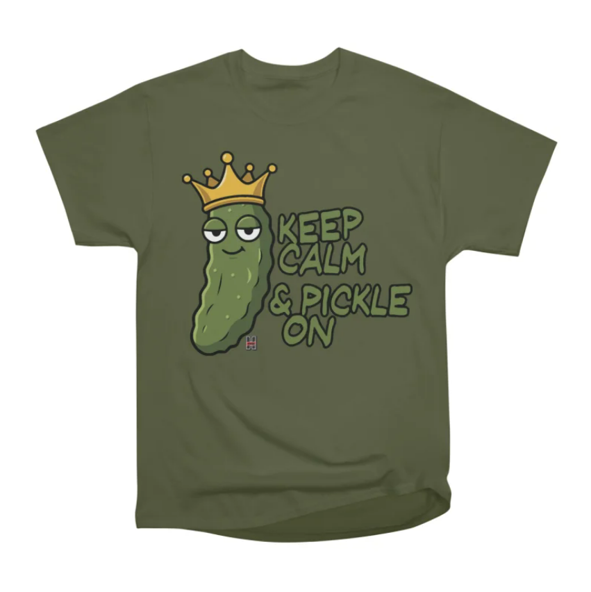 Green pickle shirt