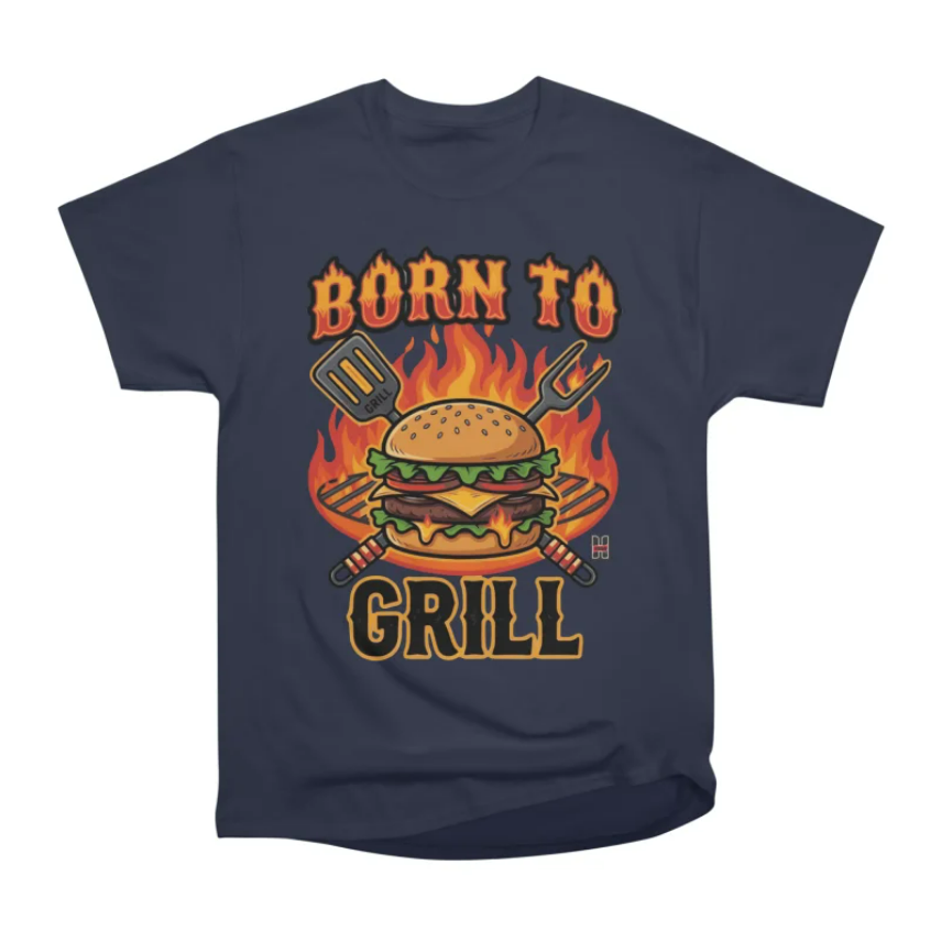 Grey burger shirt