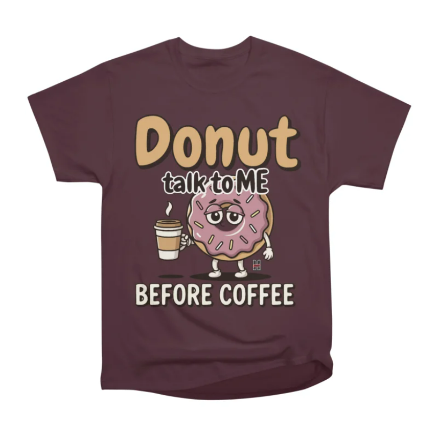 Maroon donut shirt