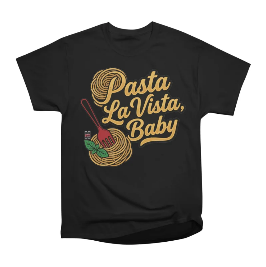 Pasta La Vista Baby Black T-Shirt