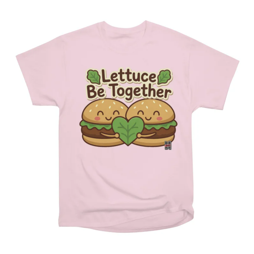 Pink burger t-shirt