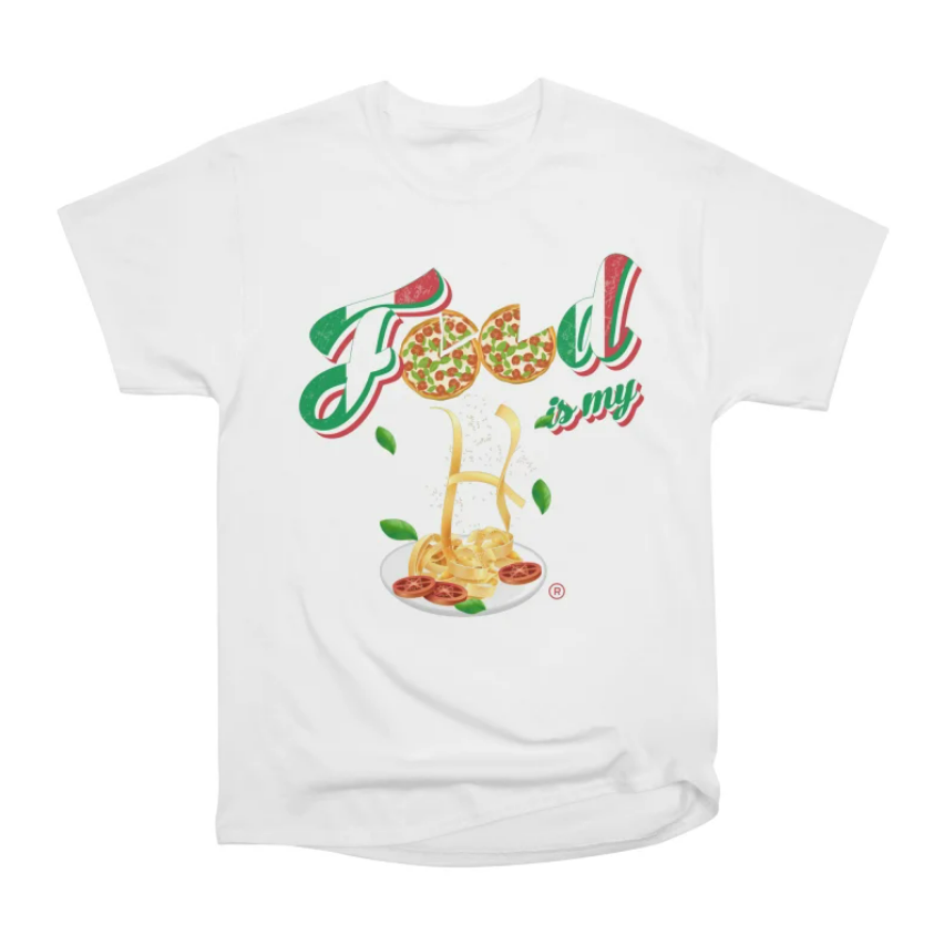 White Pasta Shirt