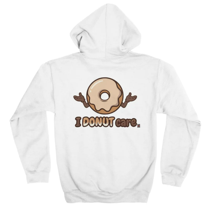 White donut hoodie