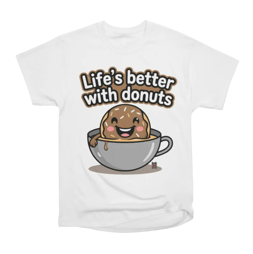 White donut t-shirt