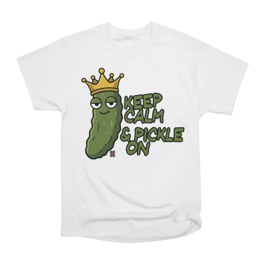 White pickle shirt