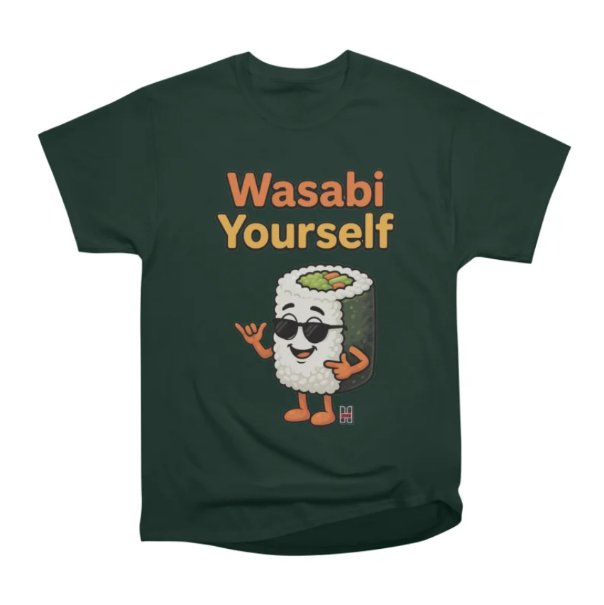 Wasabi Yourself Green Sushi T-shirt