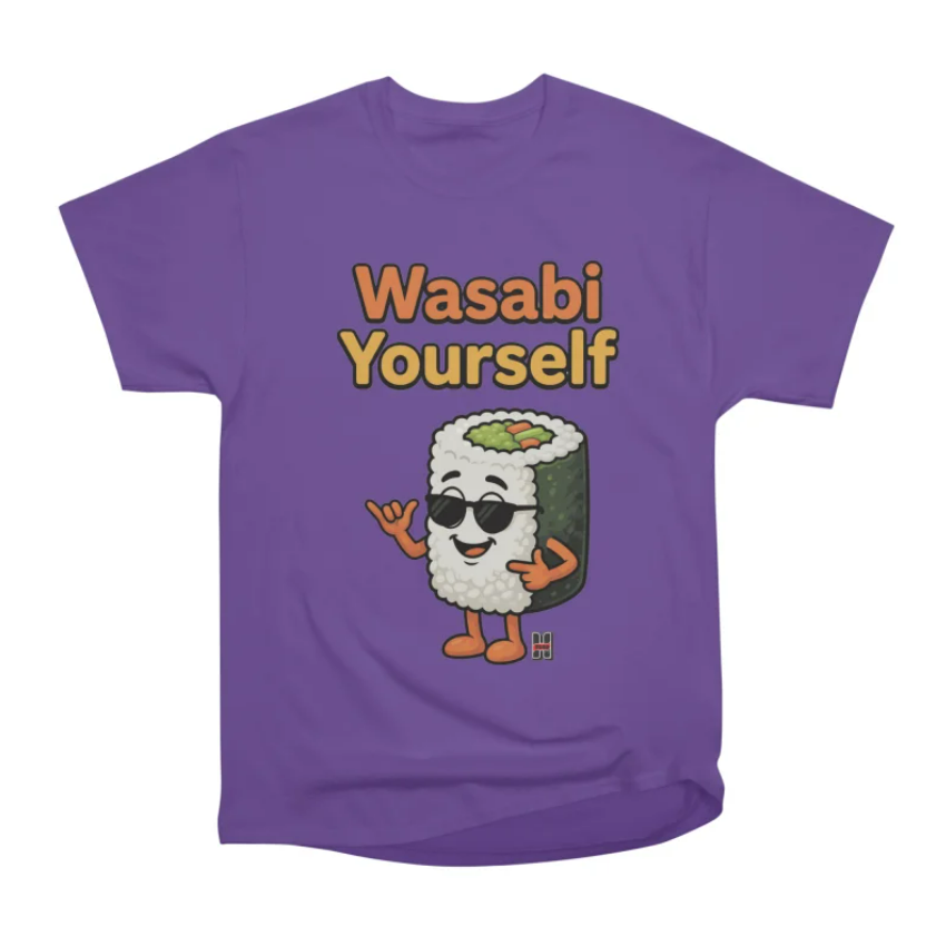 Wasabi Yourself Purple Sushi T-shirt