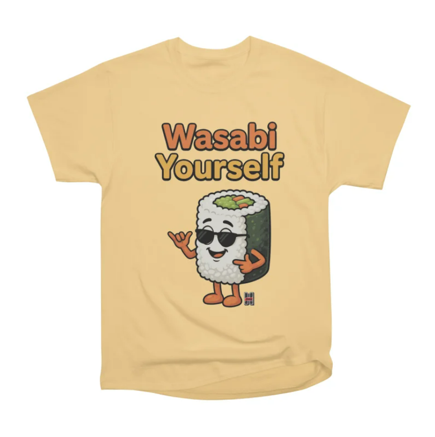 Wasabi Yourself Yellow Sushi T-shirt