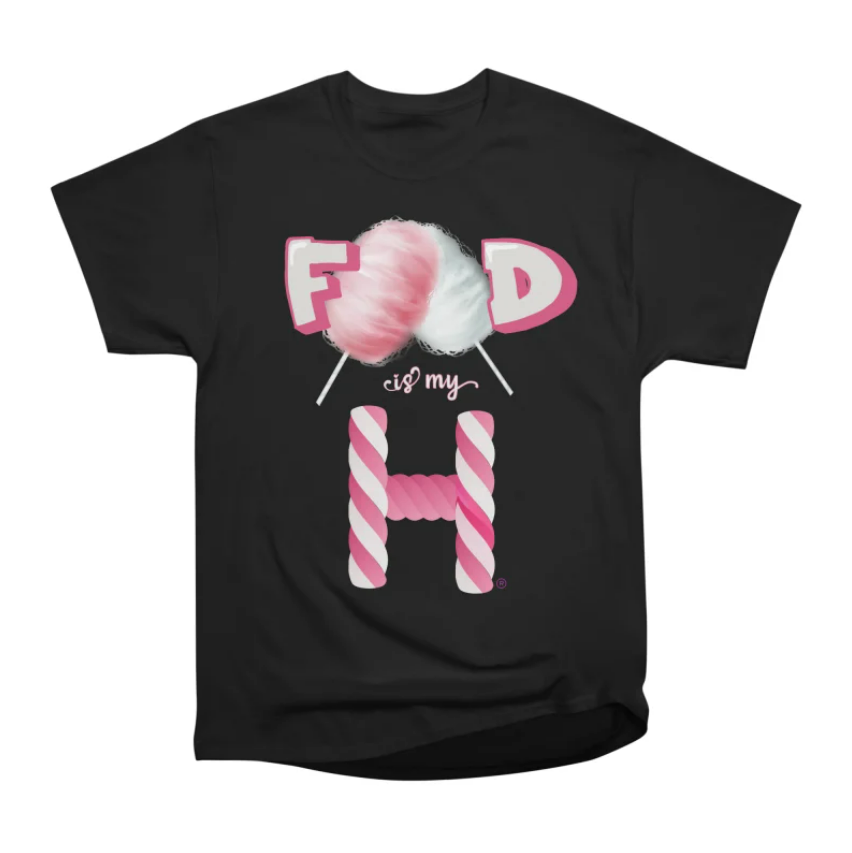 Black Cotton Candy T-Shirt