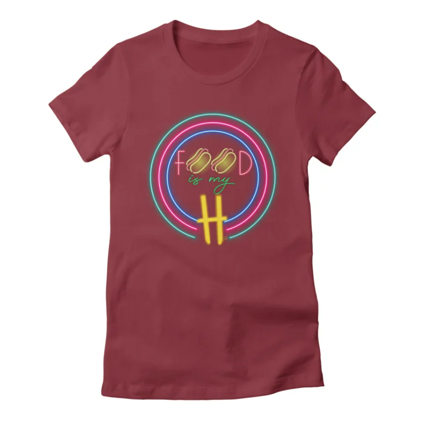 red hot dog t-shirt